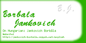 borbala jankovich business card